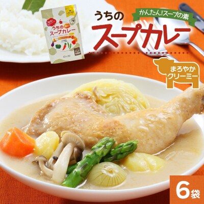 スープカレーの素 うちのスープカレー プレミアムまろやかクリーミー味2人前×6袋_hs299-040