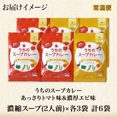 スープカレーの素 うちのスープカレー 2種セットA 計6袋_hs299-042