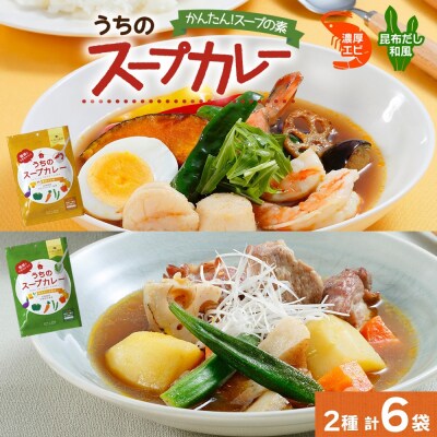 スープカレーの素 うちのスープカレー 2種セットC 計6袋_hs299-044