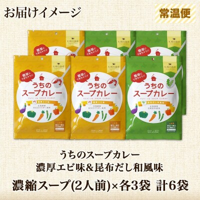 スープカレーの素 うちのスープカレー 2種セットC 計6袋_hs299-044
