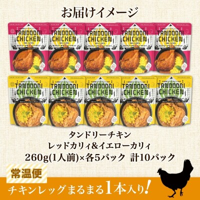 タンドリーチキンレッグカレー 2種セット 計10パック_hs299-035