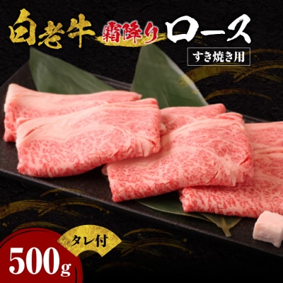 すき焼き 霜降り ロース 500g 特製たれ付_hs017-294