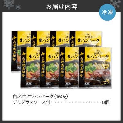 生ハンバーグ デミグラスソース付き 160g×8_hs017-297