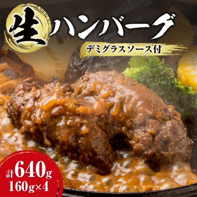 生ハンバーグ デミグラスソース付き 160g×4_hs017-298