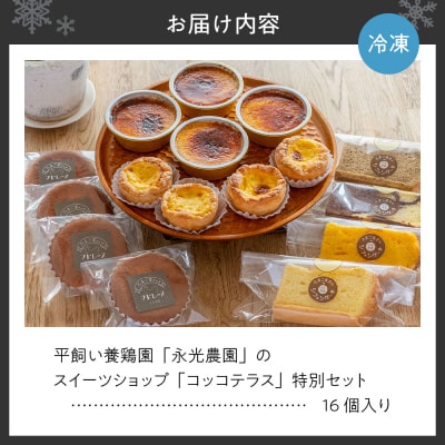 平飼い養鶏園「永光農園」のスイーツショップ「コッコテラス」特別セット_hs259-009