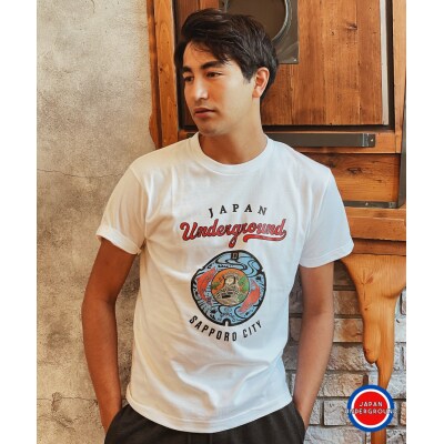 札幌市 マンホールTシャツ 白　Sサイズ_hs118-001