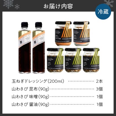 北海道玉ねぎドレッシングと山わさび3種セット_hs146-002