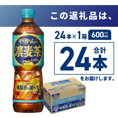 やかんの濃麦茶 from 爽健美茶 600mlPET×24本_hs137-075