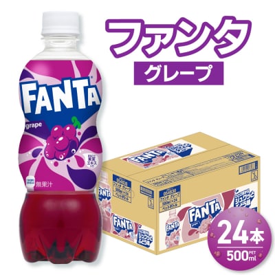 ファンタ グレープ 500mlPET×24本_hs137-082