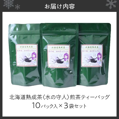 北海道熟成茶〈水の守人〉煎茶ティーバッグ_hs387-005