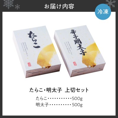 【無着色】たらこ・明太子　上切セット_hs265-008