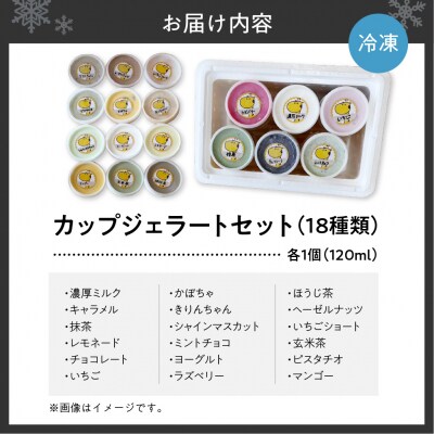 カップジェラートセット(18種類)_hs417-003