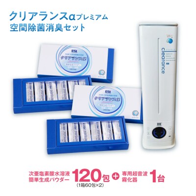 クリアランスαプレミアム 空間除菌消臭セット_hs422-002