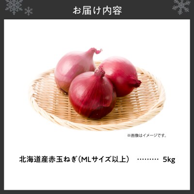 赤玉ねぎ 北海道産 5kg MLサイズ以上_hs362-013
