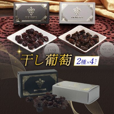 北海道完全無添加干し葡萄 DIONYSOS2種セット×4セット_hs127-008