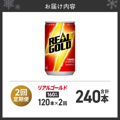 【2ヶ月定期便】リアルゴールド 160ml缶×120本_hs137-102