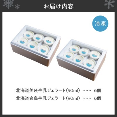 【北海道】 牛乳ジェラートの食べ比べセット_hs145-080