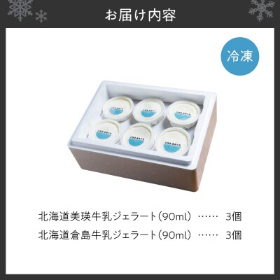 牛乳ジェラートの食べ比べ(2種6個)_hs145-117