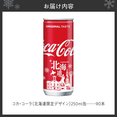 コカ・コーラ(北海道限定デザイン)250ml缶×90本_hs137-093