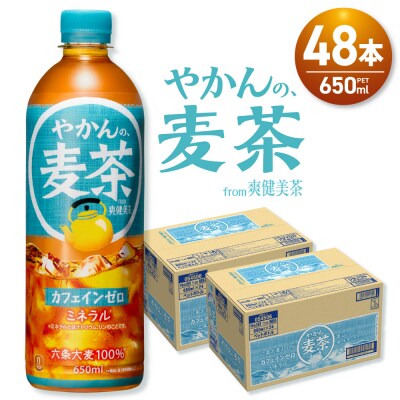 やかんの麦茶 from 爽健美茶 650mlPET×48本_hs137-096