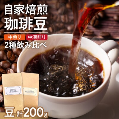 コーヒー2種飲み比べセット(豆)200g_hs446-003