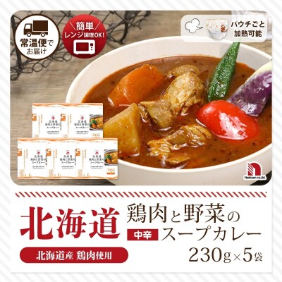 北海道鶏肉と野菜のスープカレー 5食_hs326-009