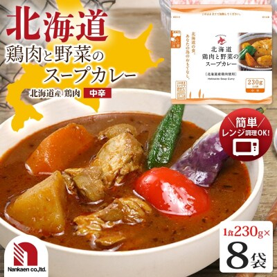 北海道鶏肉と野菜のスープカレー 8食_hs326-010