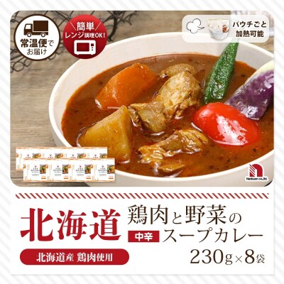 北海道鶏肉と野菜のスープカレー 8食_hs326-010
