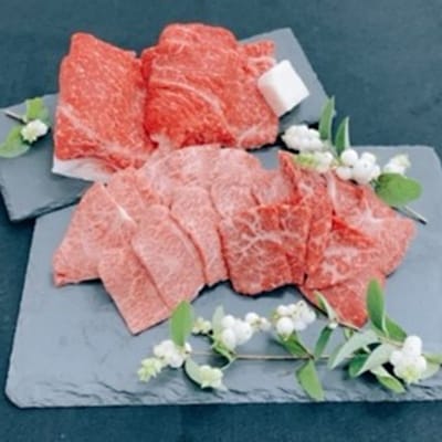 【尾花沢雪降り和牛セット】雪降り和牛焼肉セット400g・雪降り和牛肩すき焼き用300g