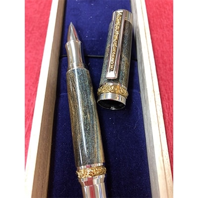 海松(サンゴ)ローマンハーベスト型ボールペン