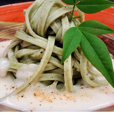 尾花沢産プリンセスケール入り半生パスタ麺4束