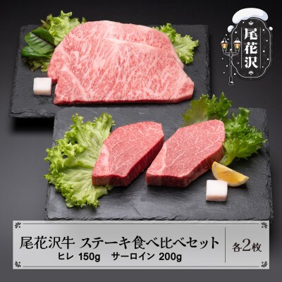 尾花沢牛ステーキ食べ比べセット700g(CAS冷凍スキンパック)