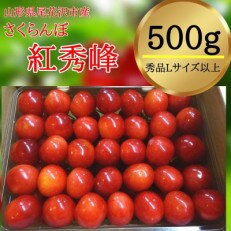 尾花沢産「さくらんぼ 紅秀峰」500g&times;1パック