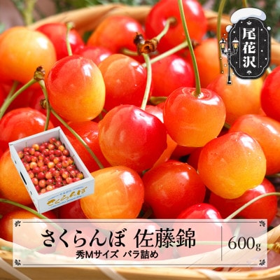さくらんぼ 佐藤錦 秀Mサイズ 600g 1箱 バラ詰め 2026年産 令和8年産 山形県