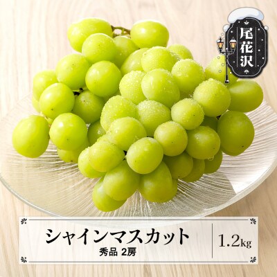 先行受付 シャインマスカット 秀品 2房(計1.2kg) 令和8年産 ns-busmx1200
