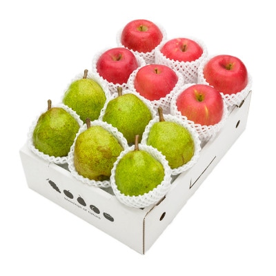 先行受付 サンふじ & ラ・フランス 詰め合わせ 秀品 計3kg 化粧箱入りns-fsrlx3