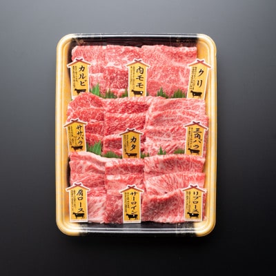 尾花沢牛 A4-5 焼肉食べ比べセット 9種 約3～4人前 サーロイン カルビ モモ などをお届け