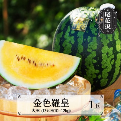 先行受付 尾花沢産すいか 金色羅皇 大玉 約10～12kg×1玉 nk-sukr51