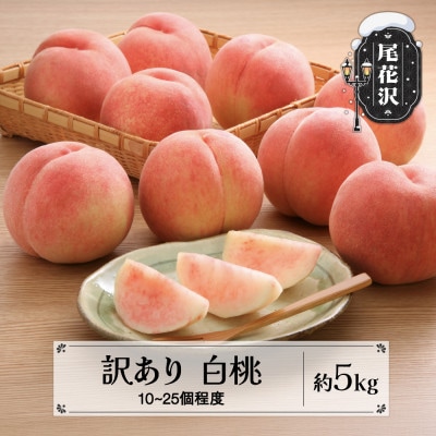 訳あり 桃 白桃 約5kg (10～25個程度) 無印品 2027年産 sb-mohtw5