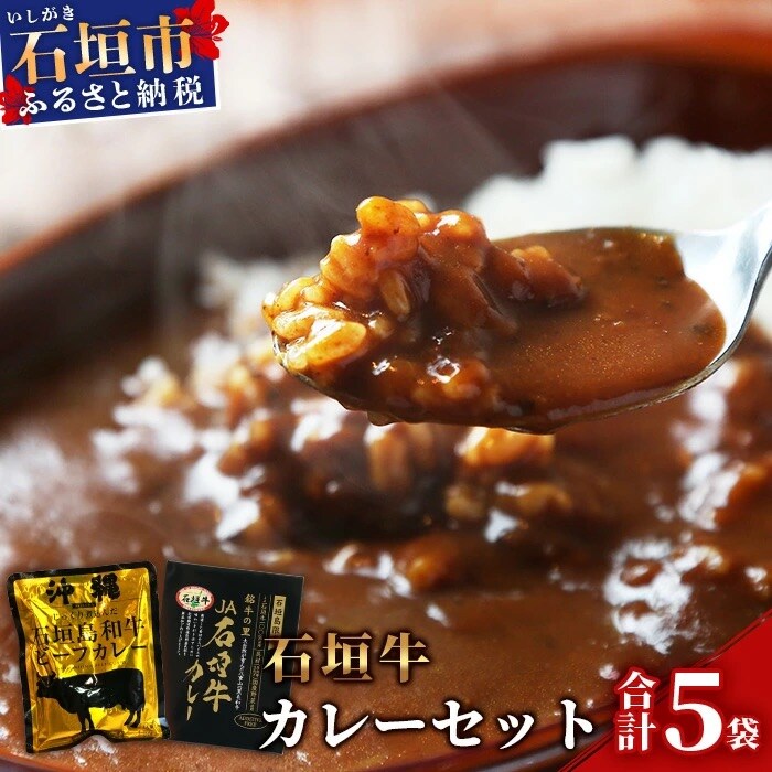 JA石垣牛カレー200g×2箱&石垣島和牛ビーフカレー 160g×3袋【合計880g】