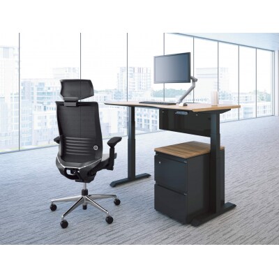 コクヨチェアー　ベゼル(リーフグリーン)/ヘッドレスト/フローリング用(Vキャスター)