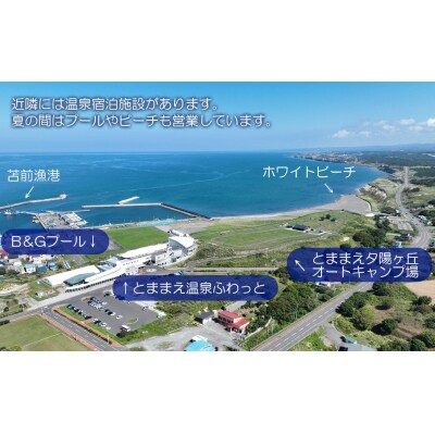 とままえ夕陽ケ丘オートキャンプ場　サイトB　1泊利用券(北海道・苫前町・アウトドア・宿泊)