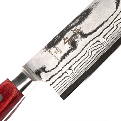 [成水] ダマスカスv金10号割込 三徳包丁 刃部17cm【043S019】