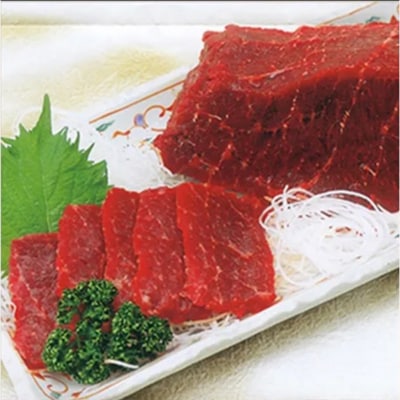 和商市場発 刺身用ミンクくじら(1柵) 赤肉鯨肉 クジラ くじら 刺身 北海道産 F4F-4455