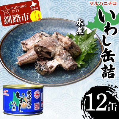 マルハニチロ いわし缶詰 水煮×12缶 イワシ 鰯 おつまみ 肴 F4F-4602