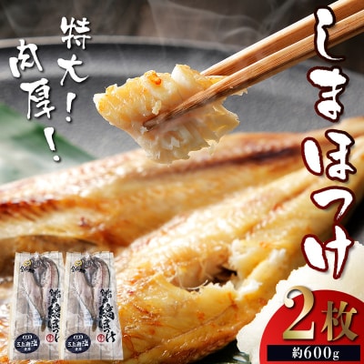 【匠干し】 特大!肉厚!「しまほっけ」500g～600g(2枚)魚介類 ほっけ F4F-4613
