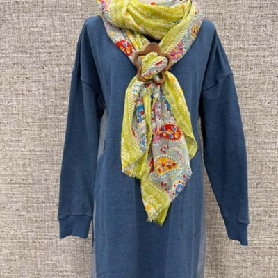 天然木のストールリング 花 母の日 雑貨 プレゼント 敬老の日 ギフト F4F-7999