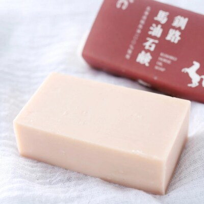 釧路馬油石鹸4個 ふるさと納税 石鹸 F4F-0804