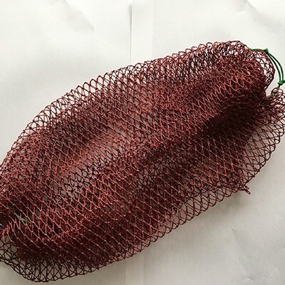 魚網ボディタオルセット(オレンジ) ふるさと納税 雑貨 F5F-0004