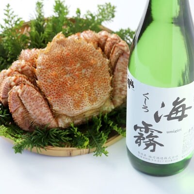 釧路限定酒「海霧」と毛がに400gのセット ふるさと納税 酒 かに F4F-0543